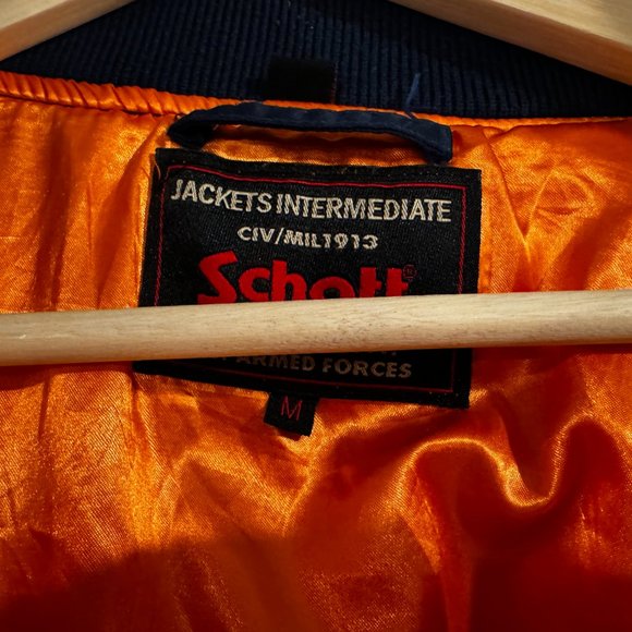 Schott NYC West Pacific Bomber Jacket Medium M South Korea USA Souvenir Flight - Picture 10 of 14